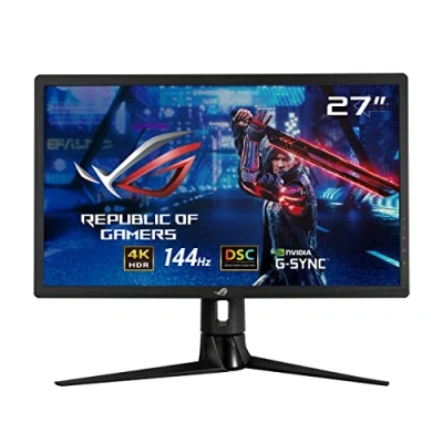 Imagen de ASUS DSC ROG Strix XG27UQR Monitor Gaming de 27 pulgadas, 4K (3840 x 2160), 144 Hz, DSC, Display HDR 400, DCI P3 90%, Adaptive Sync
