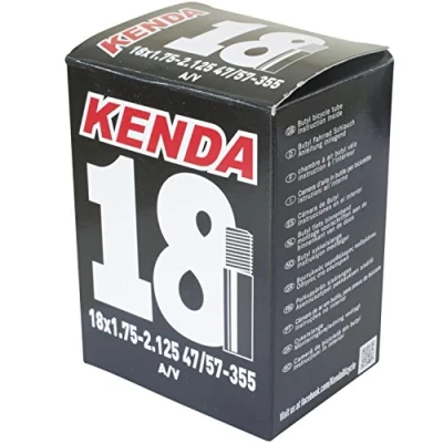 Imagen de KENDA Universaltube 18x1.75 2.125, 47/57 355, A/V, Molded, Box Interno 18 x 1, AV 35 mm, Unisex Adulto, Noir, 1,75 2,125