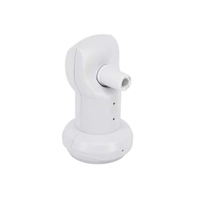 Imagen de PremiumX Single LNB para 1 Usuario Convertidor de Señal TV con Protección Meteorológica Satelital Digital en Blanco DVB S2 8K UHD 4K Full HD