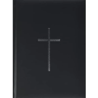 Imagen de Pagna 30913 01 Libro de condolencias (encuadernación plástica con Acabados Plateados, 195 x 255 mm, 240 páginas), diseño Cruz, Color Negro