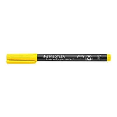 Imagen de Staedtler Lumocolor pluma universal de 314 a 1 B tip, 1.0 o 2.5 mm, 10 piezas, amarillo