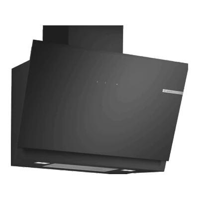 Imagen de Campana decorativa Bosch DWK81AN60, Serie 6, 4 velocidades, 432 m3/h, Home Connect, Conexión Placa Campana, 79 cm, Cristal negro