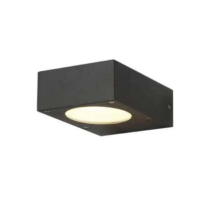Imagen de Slv QUADRASYL WL 15 / iluminación para Paredes, Caminos, entradas, Foco led, luminaria de Superficie Exterior, lámpara jardín GX53 IP44 11 W Antracita, Metal, Anthracite