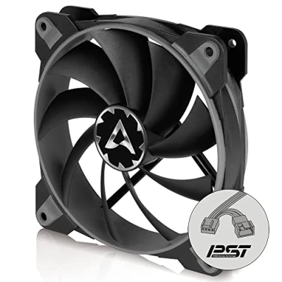 Imagen de ARCTIC BioniX F120 120 mm Ventilador de Caja para Videojuego con PWM PST, CPU Conexión PST (PWM Sharing Technology), Regula Las RPM Sincrónicamente, 200 1800 Gris