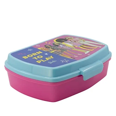 Imagen de Fiambrera rectangular para el almuerzo infantil de Barbie BB22
