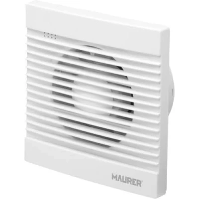 Imagen de MAURER 19030605 Extractor Humos Baño 16 Watt. Salida Ø 116 mm, Acrilnitrilo, butadio estirol, 9x18x19 cm