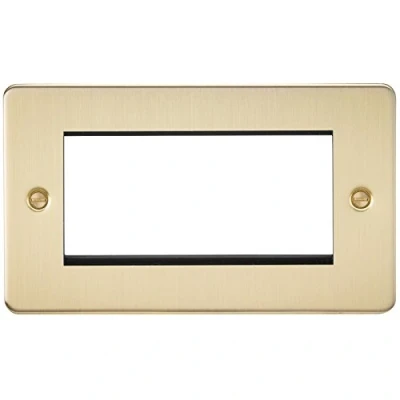 Imagen de Knightsbridge FP4GBB Plana 4G Modular Placa Frontal latón Cepillado