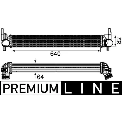 Imagen de MAHLE ORIGINAL CI 165 000P Intercooler SEAT: Ibiza 4 Sportcoupe, 4, AUDI: A1 Hatchback, Sportback, VOLKSWAGEN: Polo V Hatchback