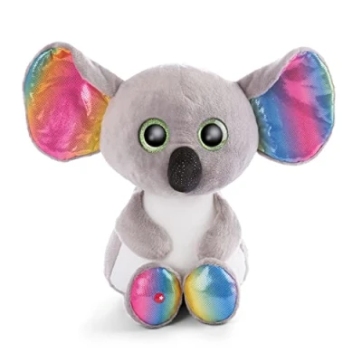 Imagen de NICI Original Glubschis de la Koala Miss Crayon 45 cm Ojos Grandes y Brillantes Peluches esponjosos para los Amantes Juguetes tiernos, Color Gris/Multicolor (47186)