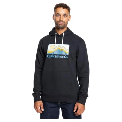 Imagen de Quiksilver QS Gradient Mountains Hoodie Sudadera, Flint Stone, Estándar para Hombre
