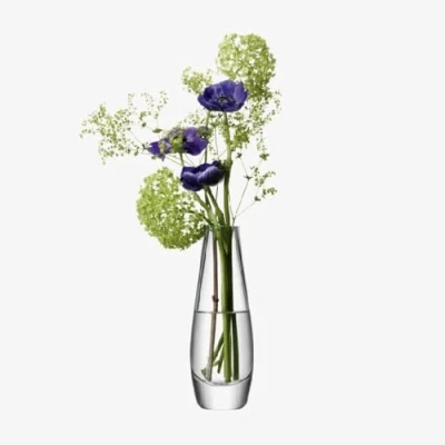 Imagen de LSA International Flower Florero de un Solo Tallo, Transparente, 17 cm alto