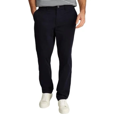 Imagen de Tommy Hilfiger Chino Hombre Denton Satin Straight Fit, Azul (Desert Sky), 36W/34L