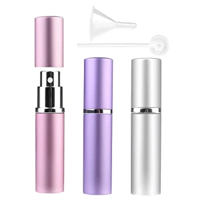Imagen de Atomizador Perfume Recargable, 6ml Mini dispensadores portátiles de la Botella Pulverizador para &amp; Aftershave Viaje Bolso con Embudo y Pipeta