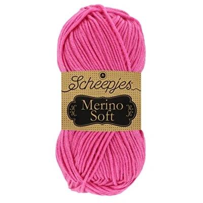 Imagen de Scheepjes Soft Yarn, 50% Lana Merino Superwash Microfibra 25% acrílico, 635 Matisse, 10x50g, 10