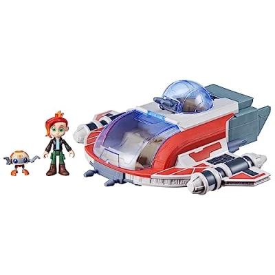 Imagen de Star Wars The Crimson Firehawk Nave 43 cm con 2 Figuras de acción Juguetes niños pequeños