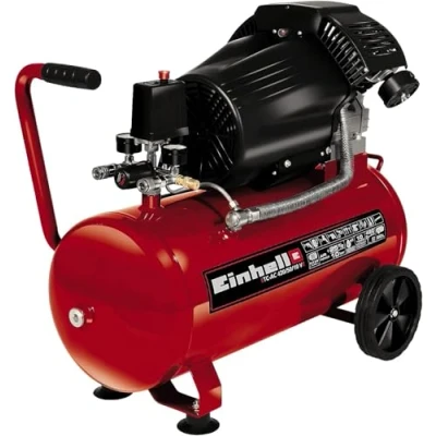 Imagen de Einhell Compresor TC AC 420/50/10 V (2200 W, 2850 rpm, 10 bar máx., tanque de 50 l, reductor presión, manómetro, válvula retención, seguridad)