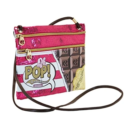 Imagen de Oh My Pop! Chocolat Bolso Bandolera Action Mini Horizontal, Rosa, 22 x 18 cm