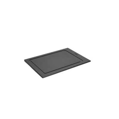 Imagen de Woll Cut &amp; Serve Tabla de cortar (35 x 25 cm, 7 mm alto, papel compuesto FSC, libre BPA y VOC, resistente al calor hasta 175 C, apta para lavavajillas, color negro mate)