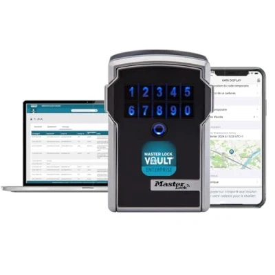 Imagen de Master Lock 5441EURENT Caja de Seguridad para Llaves con Bluetooth usos comerciales [Montaje en Pared] [Bluetooth o Combinación]