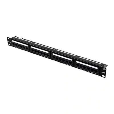 Imagen de Aiten Data Patch Panel/Panel de Parcheo con 24 Puertos 1U Cat 6 UTP para Armarios Rack Numeración Tomas, Bridas y Tornillos Instalación