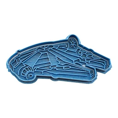 Imagen de Cuticuter Star Wars Halcon Milenario Cortador de Galletas, Plástico, Azul, 8x7x1.5 cm