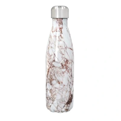 Imagen de S&#039;well Original Water Bottle, Calacatta Gold, 500ml. Vacuum Insulated Drinks Bottle Keeps Cold and Hot BPA Free Stainless Steel Hydration for On the Go