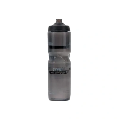Imagen de ZEFAL Magnum Pro Bidon Bicicleta Premium Botella Bicicleta, MTB y Deporte sin BPA Accesorios Bici Bidón de Gran Capacidad Tapón Silicona Impermeable 975ml, 92g, Negro Ahumado