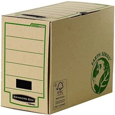Imagen de Fellowes Bankers Box Earth Series Caja de almacenaje (lomo 150 mm), color marrón, 1x20 unidades