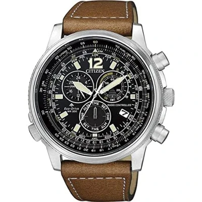 Imagen de Citizen Reloj Pilot E660 Eco Drive Cb5860 27e, Analógico Hombres, Marrón, GRANDE