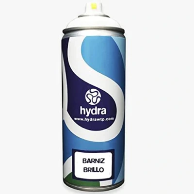 Imagen de Laca Brillo Hydra especial para Hidroimpresión Hydrographic AERSOSOL spray acrílico monocomponente bicapa Water Transfer Printing HIDROGRAFIA 400 ml