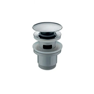 Imagen de Valvula de Click Clack apta para lavabos y bides VCC009 Desagüe Lavabo Fácil instalación tapones Lavabo, Universal con o sin Rebosadero, Pop Up Cromado