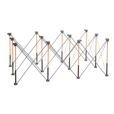 Imagen de BORA Centipede Soporte de Trabajo portátil 30 Pulgadas con 4 Copas X, Abrazaderas, Bolsa, Caballete x 6 pies Capacidad 4500 Libras, Color Naranja