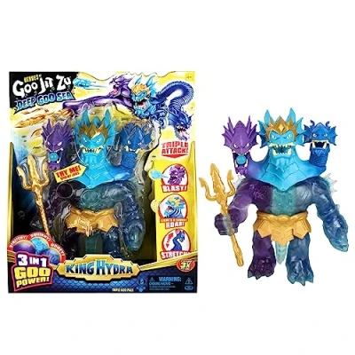Imagen de Héroes de Goo JIT Zu Figura King Hydra del Deep Sea con Triple Ataque 3 en 1 Poder Goo. ¡También emite Sonido Batalla y luz!