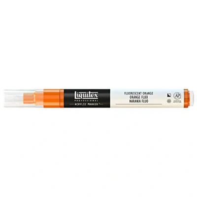 Imagen de Liquitex Rotulador de Pintura acrílica, Punta Fina, Naranja Fluorescente, 2 mm
