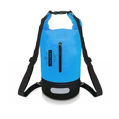 Imagen de El Bazar de Gaëlle 34 20 L impermeable Bolsa Seca/Bolsa con Correa Larga Ajustable para Kayak en Barco Excursión Piragüismo, Pesca, Rafting/Natación/Snowboard, azul,
