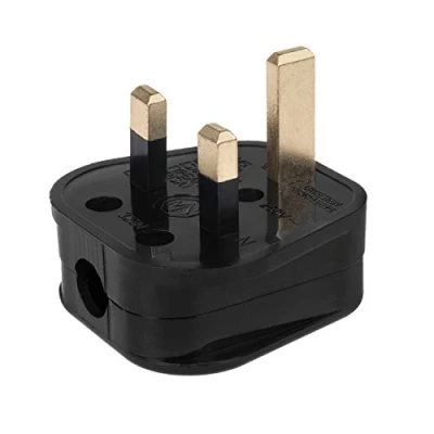 Imagen de Enchufe UK Conector Ingles 3 Pin 13 A 230 V (1 Pieza) Maclean MCE193, de Color Negro