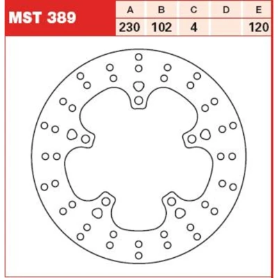 Imagen de TRW MST389 Disco de freno 230 4