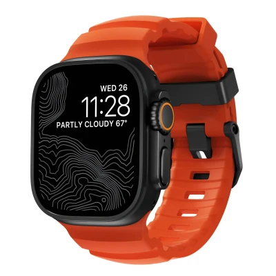 Imagen de Nomad Rocky Point Band Apple Watch 42mm / 44mm 45mm 49mm Magma Connector Black