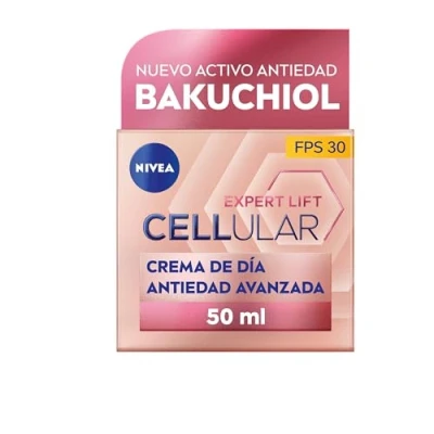 Imagen de NIVEA Cellular Expert Lift crema de día antiedad Avanzada FP30 (1 x 50 ml), con ácido hialurónico y bakuchiol puro, reafirmante,