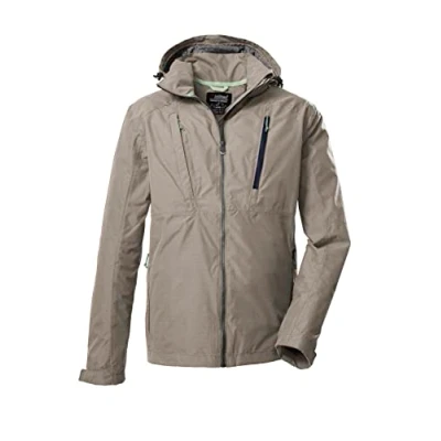 Imagen de killtec Men&#039;s Chaqueta funcional/chaqueta de exterior con capucha cremallera KOS 85 MN JCKT, sand, XXL, 39146 000