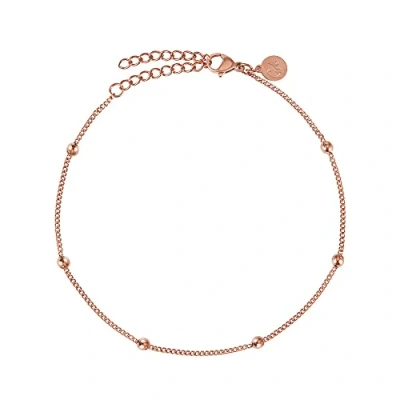 Imagen de GD GOOD.designs pulsera de la Amistad para 2 con corazón en Oro Rosado I Regalo mejor amiga Cadenas BFF ajustables individualmente dos damas