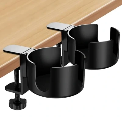Imagen de Portavasos de Escritorio, 2 Piezas Antiderrames Soporte Taza Portabebidas Mesa, Oficina Mesa Bebidas para Cocina Comedor