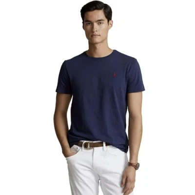 Imagen de Ralph Lauren Camiseta de Punto Custom Slim Fit (FR/ES, Letras, XL, Regular, Ink)