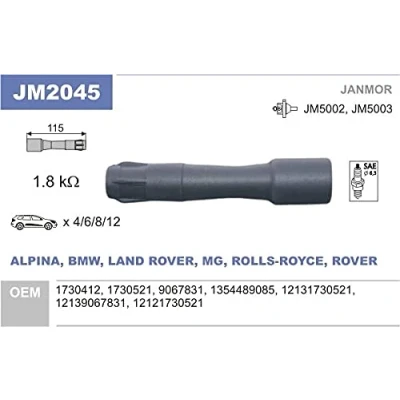 Imagen de JANMOR JM2045 Conector, bobina de encendido BMW: 3 Coupé