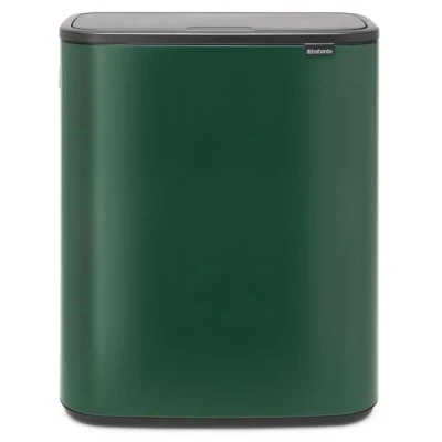 Imagen de Brabantia BO Touch Cubo de Basura, Stainless Steel, Verde Pino, 60L