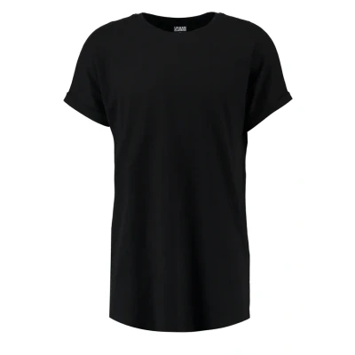 Imagen de Urban Classics LONG Shaped Turnup Camiseta básica, Hombre, Talla: Small, Black