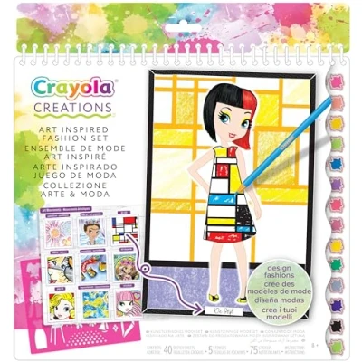 Imagen de CRAYOLA Creations Album para Colorear Arte y Moda, Actividad Creativa Regalo Niñas, a Partir de 8 años, 26200