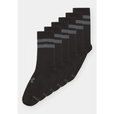 Imagen de Under Armour Essential CREW Unisex 6 PACK Calcetines de deporte, Talla: 36 41, Black/castlerock