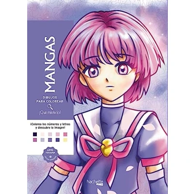 Imagen de Dibujos para colorear. ¡Qué misterio! Mangas (Hachette HEROES CULTURA POP Arteterapia)