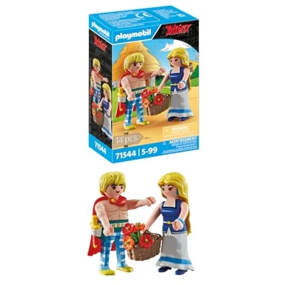 Imagen de PLAYMOBIL Astérix: Tragicómix y Falbalá Juguete, Multicolor (71544)